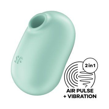 Вакуумный стимулятор с вибрацией Satisfyer Pro To Go 2 Mint SO7795 фото
