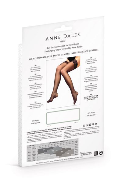 Чулки Anne De Ales ALEXIA T3 Black SO4709 фото