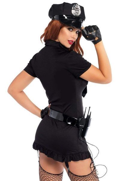 Эротический костюм полицейской Leg Avenue Dirty Cop XS, 6 предметов SO9111 фото