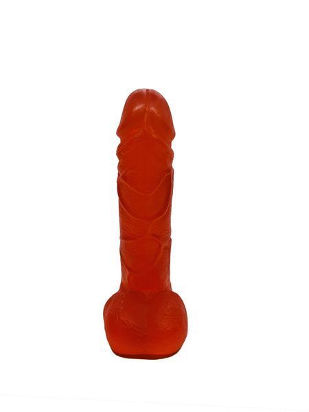 Крафтовое мыло-член с присоской Чистий Кайф Red size M, натуральное SO2637 фото