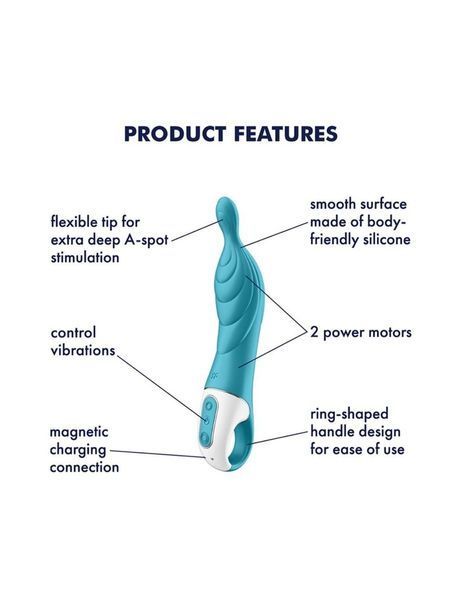 Вибратор для точки А Satisfyer A-Mazing 2 Turquoise SO6125 фото