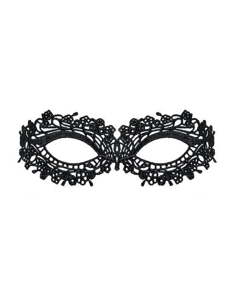 (SALE) Мереживна маска Obsessive A710 mask, єдиний розмір, чорна SO7188 фото
