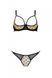 Еротичний комплект Passion MARINA SET WITH OPEN BRA, L/XL, beige, відкриті чашки SO9732 фото 3