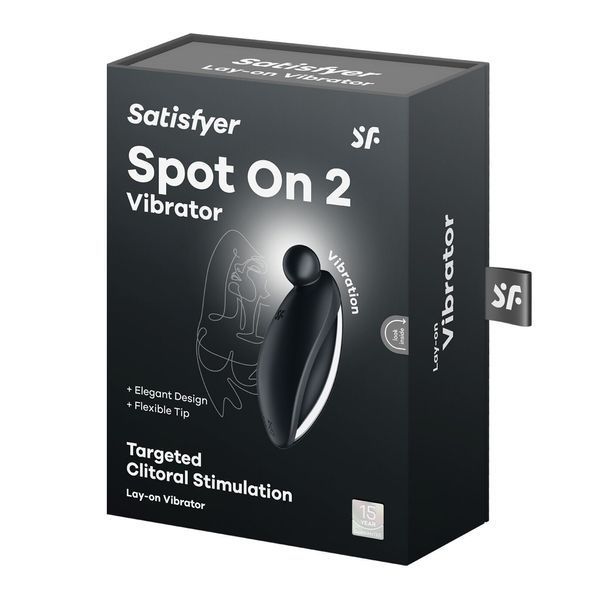 Вибратор для наружной стимуляции Satisfyer Spot On 2 Black, очень мощный, гибкий отросток SX0577 фото