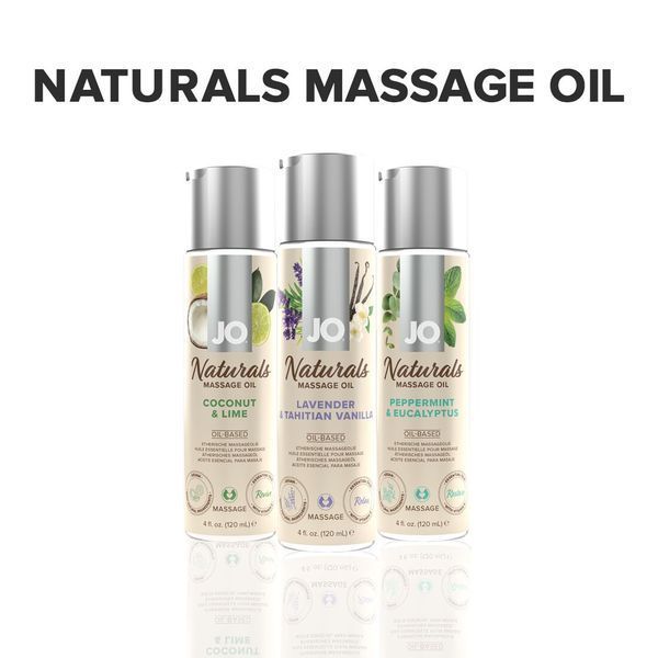 Массажное масло JO Naturals Massage Oil Lavender&Vanilla с натуральными эфирными маслами,120мл SO6165 фото