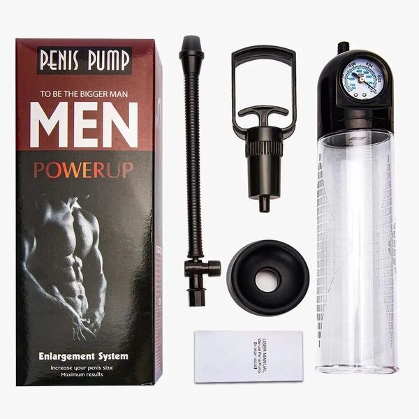 Вакуумна помпа Men Powerup зі стрілковим манометром і ручним насосом SO8704 фото
