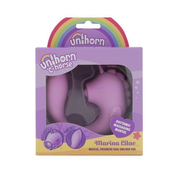 Вібратор-єдиноріжка Unihorn - C Horse - Marina Lilac, вагінально-кліторальна стимуляція SX2863 фото