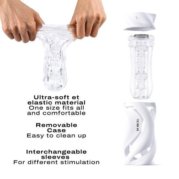 Мастурбатор Dorcel DEEP BLOW WHITE, двойное использование SO7377 фото