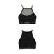 Спортивный топ с прозрачной вставкой Passion PS006 TOP XL, black SO4242 фото 5