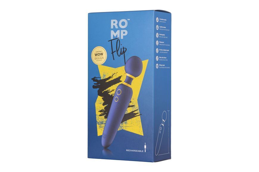Вибромассажер Romp Flip, гибкая головка, 4 режима мощных вибрации, 6 интенсивностей SO6951 фото