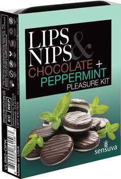 Подарочный набор Sensuva Lips & Nips Pleasure Kit - Chocolate Peppermint 2 x 4г SX2598 фото