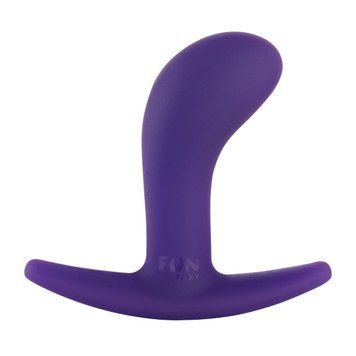 Анальная пробка Fun Factory BOOTIE, S, фиолетовая, диаметр 2,8 см, тонкий ограничитель SX1002 фото