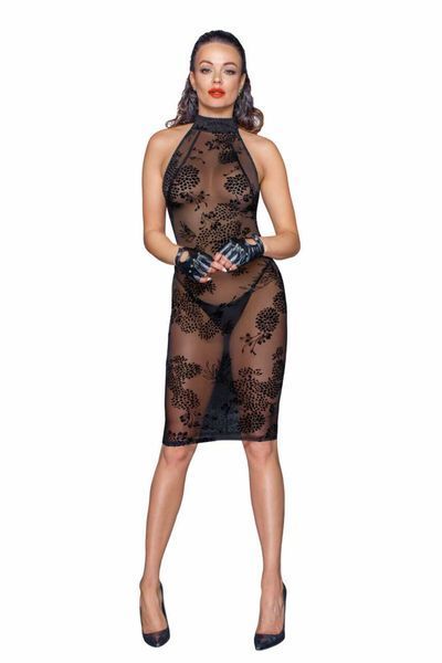 Сукня Noir Handmade F240 Midi tulle dress with velvet straps, L SX0141 фото