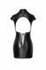 Платье Noir Handmade F309 Fantasy, S, black, мини, под латекс, короткий рукав, шнуровка сзади SX0291 фото 5