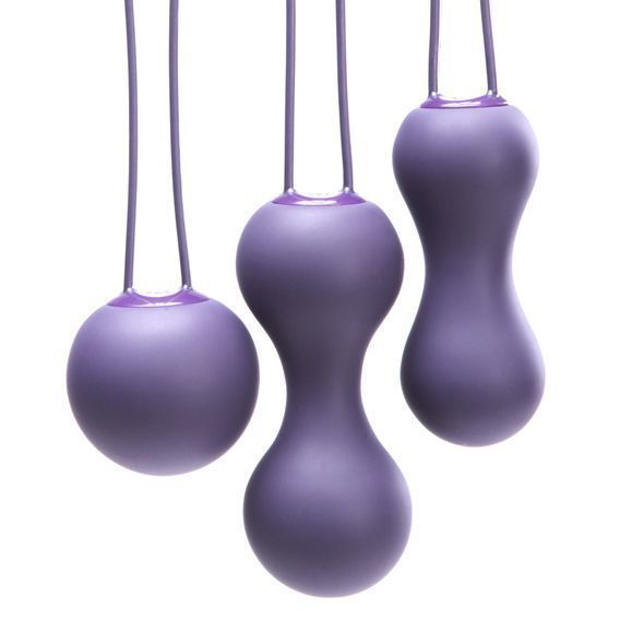 Набір вагінальних кульок Je Joue - Ami Purple, діаметр 3,8-3,3-2,7см, вага 54-71-100гр + подарунок косметичка SO3042 фото