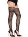 Чулки Leg Avenue Floral Net Toe Loop Footless Thigh Highs One Size SX2763 фото 3