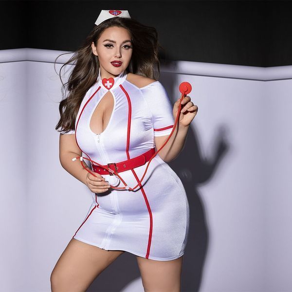 Эротический костюм медсестры JSY P61115 Plus Size SX1856 фото