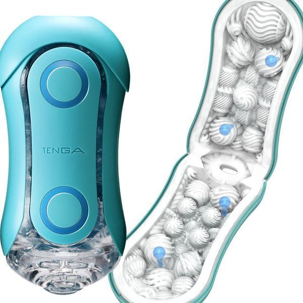 Мастурбатор Tenga Flip Orb &mdash; Ocean Blue, с изменяемым сжатием, со стимулирующими шариками внутри SX1330 фото