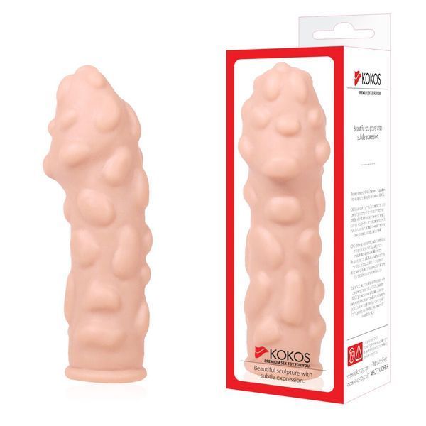 Насадка на член Kokos Extreme Sleeve ES.11 розмір M, потовщувальна, стимулюючий рельєф SO2491 фото