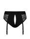 Кружевные трусы для страпона с подвязками для чулок Strap-On-Me DIVA HARNESS - L SO4512 фото 4