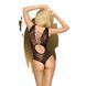 Боди Penthouse Runway Queen XL Black, вырез на спине, плетение в зоне декольте и на спинке SO6468 фото 2