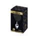 Металлическая анальная пробка Кроличий хвостик Alive Fluffy Plug L Black, диаметр 3,9 см SO6318 фото 2