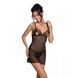 Сорочка с вырезами на груди, стринги Passion LOVELIA CHEMISE L/XL, black SO4759 фото 1