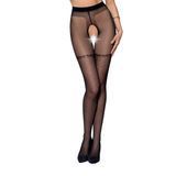 Колготки с открытым доступом, имитация чулок Passion TIOPEN 014 3/4 (20 den), black SO5823 фото