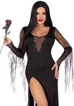 Костюм Мортиши Аддамс Leg Avenue Sexy Spooky Morticia M SO9216 фото