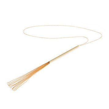Цепочка-плеть на шею Bijoux Indiscrets MAGNIFIQUE Necklace Whip - Gold, украшение для тела SO2661 фото