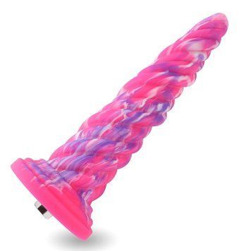 Фантазийный фаллоимитатор 10.12&Prime; для секс-машин Hismith Silicone Dildo rose Monster Series, KlicLok SO6215 фото