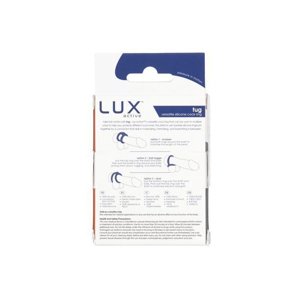 Двойное эрекционное кольцо LUX Active &ndash; Tug &ndash; Versatile Silicone Cock Ring SO5574 фото