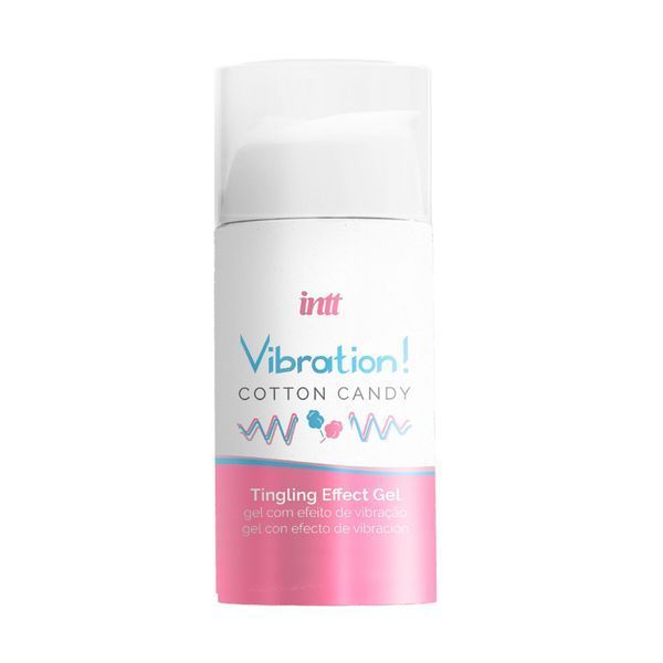 Жидкий вибратор Intt Vibration Cotton Candy (15 мл), густой гель, очень вкусный, действует до 30 мин SO9812 фото