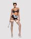 Эротический костюм горничной Obsessive Maidme set 5pcs S/M, бюстгальтер, пояс с фартуком, чулки SO7290 фото 3