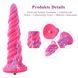 Фантазийный фаллоимитатор 10.12&Prime; для секс-машин Hismith Silicone Dildo rose Monster Series, KlicLok SO6215 фото 2