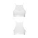 Спортивный топ с прозрачной вставкой Passion PS006 TOP M, white SO4244 фото 4