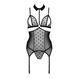 Корсет с открытой грудью Passion DOMINICA CORSET XXL/XXXL black, пажи для чулок, стринги SO8435 фото 3
