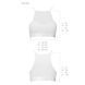 Спортивный топ с прозрачной вставкой Passion PS006 TOP M, white SO4244 фото 5