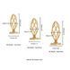 Анальная пробка LOCKINK SEVANDA Hollow Spiral Golden Metal Anal Plug - M size SX0883 фото 8