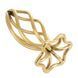 Анальная пробка LOCKINK SEVANDA Hollow Spiral Golden Metal Anal Plug - M size SX0883 фото 5