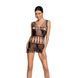 Бодистокинг мини-платье с бабочками Passion BS090 One Size black SO6388 фото 1