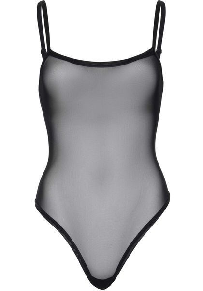Эротическое боди Leg Avenue Cami bodysuit with thong Black M/L, на бретелях SO9167 фото