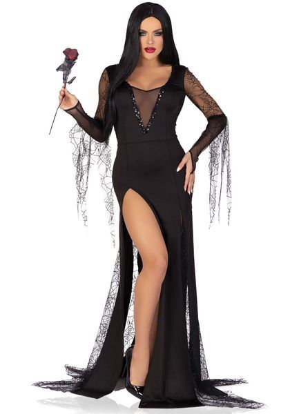 Костюм Мортиши Аддамс Leg Avenue Sexy Spooky Morticia L SO9217 фото