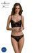 Комплект Passion DROSERA SET black, L/XL, сетка+кружево, бюстье и трусики танга SX0479 фото 1