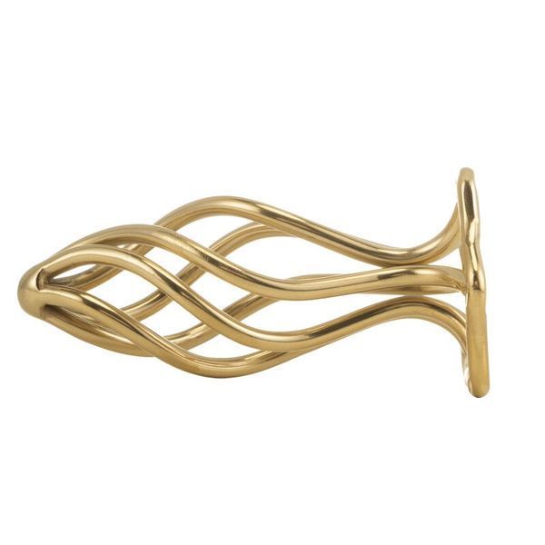 Анальная пробка LOCKINK SEVANDA Hollow Spiral Golden Metal Anal Plug - L size SX0884 фото
