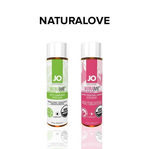 Змазка на водній основі JO NATURALOVE &mdash; ORGANIC (30 мл) з екстрактом листя агави та ромашки SO1489 фото