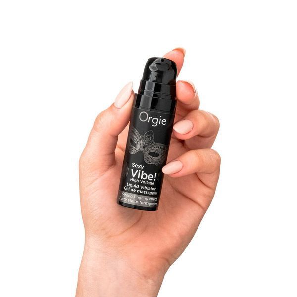 Жидкий вибратор Orgie Sexy Vibe! High Voltage, 15 мл, эффект мурашек + очень мощная вибрация SX1550 фото