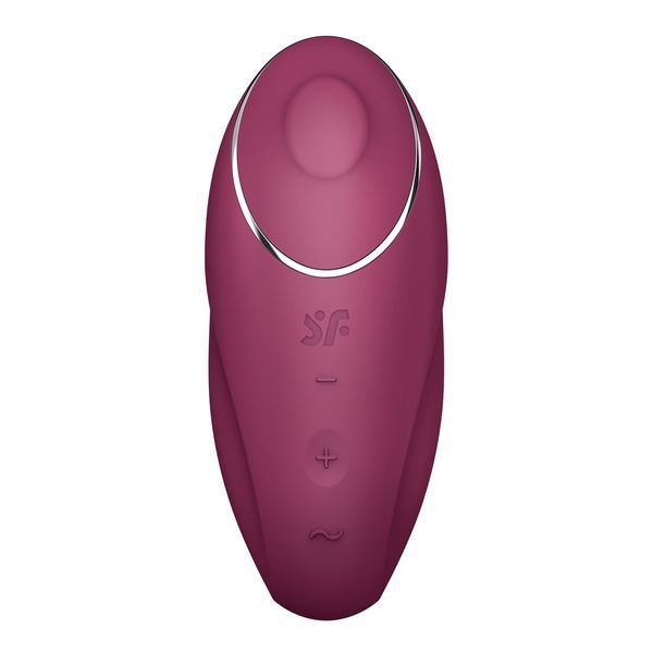 Вибростимулятор-пульсатор Satisfyer Tap & Climax 1 Red, эффект постукивания пальцем, 2 мотора SX0566 фото