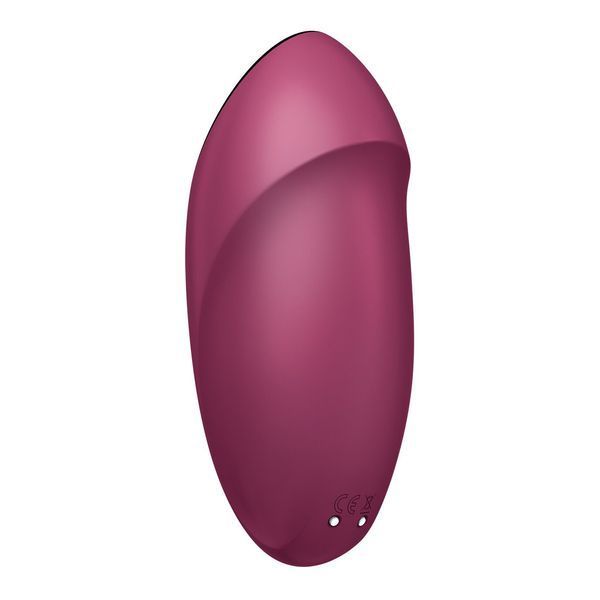 Вибростимулятор-пульсатор Satisfyer Tap & Climax 1 Red, эффект постукивания пальцем, 2 мотора SX0566 фото