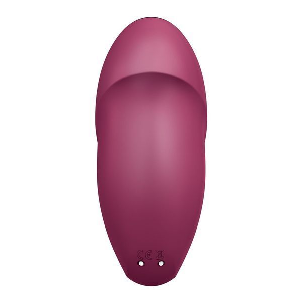 Вибростимулятор-пульсатор Satisfyer Tap & Climax 1 Red, эффект постукивания пальцем, 2 мотора SX0566 фото